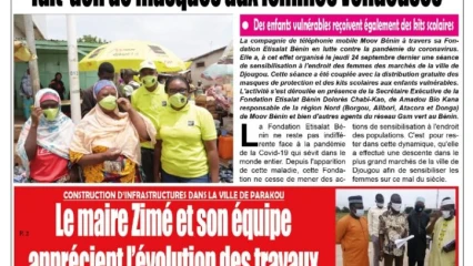 Parution du vendredi 25 septembre 2020