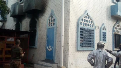 BÉNIN/INCENDIE : La radio  » La voix de l&rsquo;Islam » de Cotonou en feu