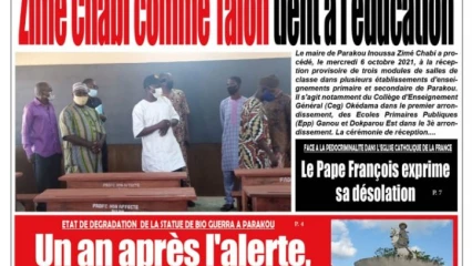 Parution du jeudi 07 octobre 2021