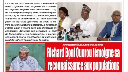 Mardi 23 janvier 2024