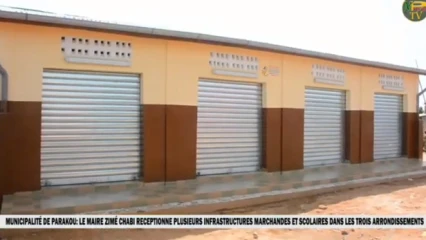 PARAKOU : Le maire Zimé Chabi réceptionne plusieurs infrastructures marchandes et scolaires