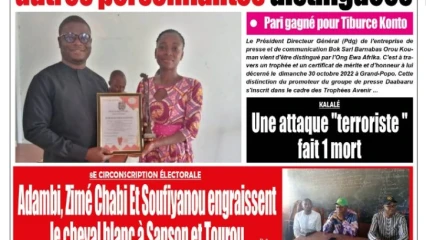 Parution du lundi 31 octobre 2022