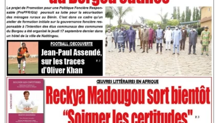 Parution du vendredi 18 septembre 2020