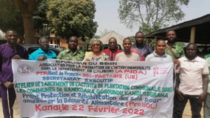 ALIBORI/GRÂCE À L’APPUI FINANCIER DU PROSOL/GIZ : L’Apida bénéficie de la réalisation des plantations communautaires