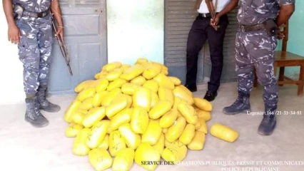 BORGOU : 82 Kg de chanvre indien interceptés à Ina