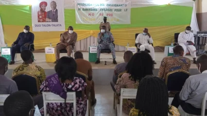 SOUS LE HAUT PARRAINAGE DE BIO SARAKO TAMOU : Les enseignants de Banikoara s&rsquo;engagent pour le K.O de Talon