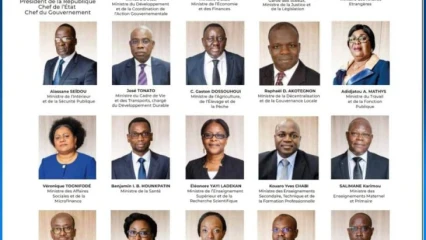 GOUVERNEMENT 2 DE PATRICE TALON : Voici la nouvelle équipe