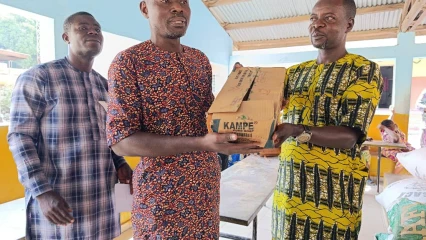 Don de vivres aux pensionnaires du cpsa de Parakou: Dr Malick Babah Daouda, le bon samaritain