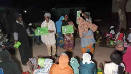 CÉLÉBRATION DU NOUVEL AN À NIKKI : Dr Jamillah Kissira reçoit les vœux des habitants de Gourou et des femmes d&rsquo;Albarika . Ils promettent voter la liste Bloc Républicain