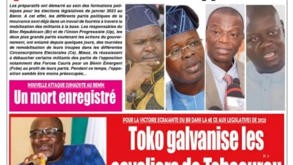 UNE DU MARDI 8 FÉVRIER 2022