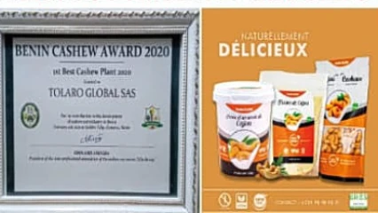2E ÉDITION DU « BENIN CASHEW DAY » : Tolaro Global distinguée, 1ère créatrice de richesses dans l’industrie du cajou au Bénin