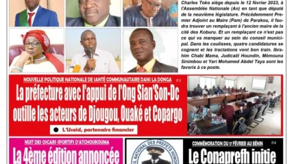 UNE DU JEUDI 16 FÉVRIER 2023