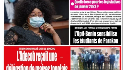 UNE DU MARDI 30 AOÛT 2022