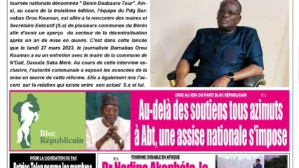 UNE DU LUNDI 8 MAI 2023