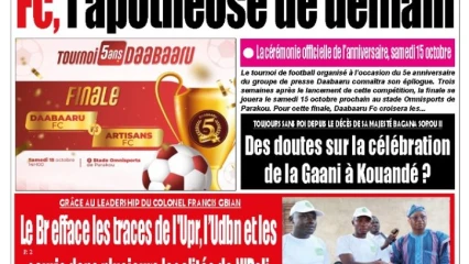 UNE DU VENDREDI 14 OCTOBRE 2022