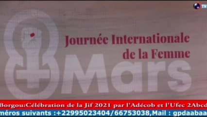 BORGOU : Célébration de la Jif 2021 par l&rsquo;Adecob et L&rsquo;Ufec 2Abcd