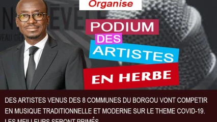 PODIUM DES ARTISTES EN HERBE À NIKKI : L’Ambianceur Aziz Touré invité le 5 décembre prochain