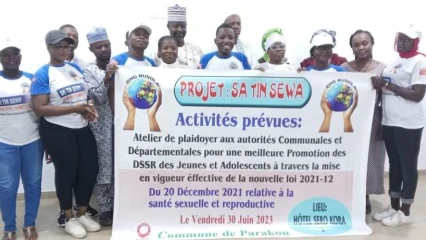 PROJET SA TIN SEWA/PROMOTION DE LA SANTÉ SEXUELLE ET REPRODUCTIVE DES JEUNES : L&rsquo;Ong Busola plaide auprès des autorités de Parakou