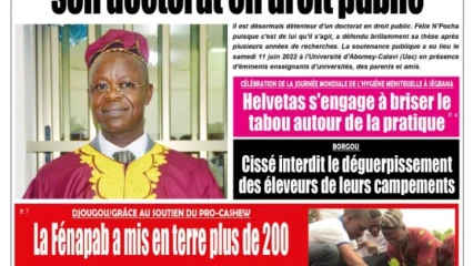 UNE DU LUNDI 13 JUIN 2022