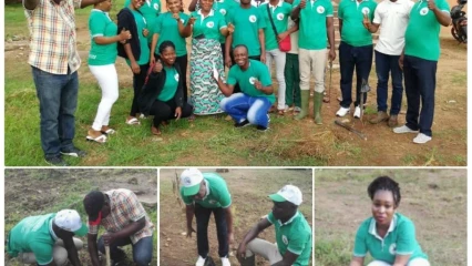 JOURNÉE DE SENSIBILISATION ET DE REBOISEMENT À L&rsquo;UNIVERSITÉ DE PARAKOU : Dr Frédéric Kombiéni apporte son soutien à la compagnie Gidasa
