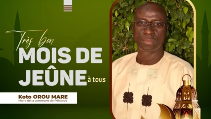 PÉHUNCO/A L&rsquo;ENDROIT DE SES FIDÈLES MUSULMANS : Le maire Orou Maré souhaite un mois béni de Ramadan