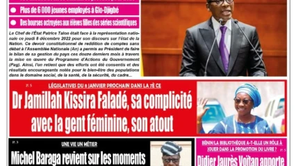 UNE DU VENDREDI 9 DÉCEMBRE 2022