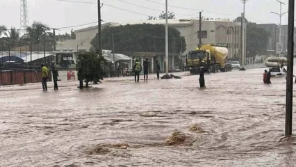 GROSSE PLUIE À PARAKOU :  Des inondations et d&rsquo;importants dégâts enregistrés 