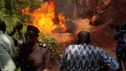 CONSÉQUENCES DE LA FERMETURE DES FRONTIÈRES ENTRE LE BÉNIN ET LE NIGERIA :  Plusieurs sacs de riz incinérés à Ifangni