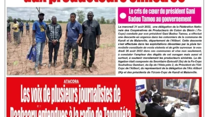 UNE DU JEUDI 1ER SEPTEMBRE 2022