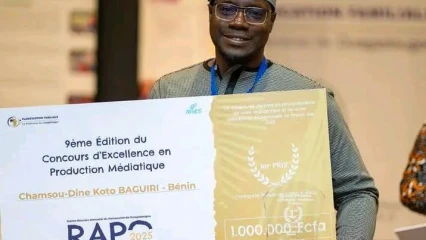 Concours d'excellence en production médiatique sur les dssr/pf: Chamsou Dine Baguiri remporte le Premier prix Presse en ligne