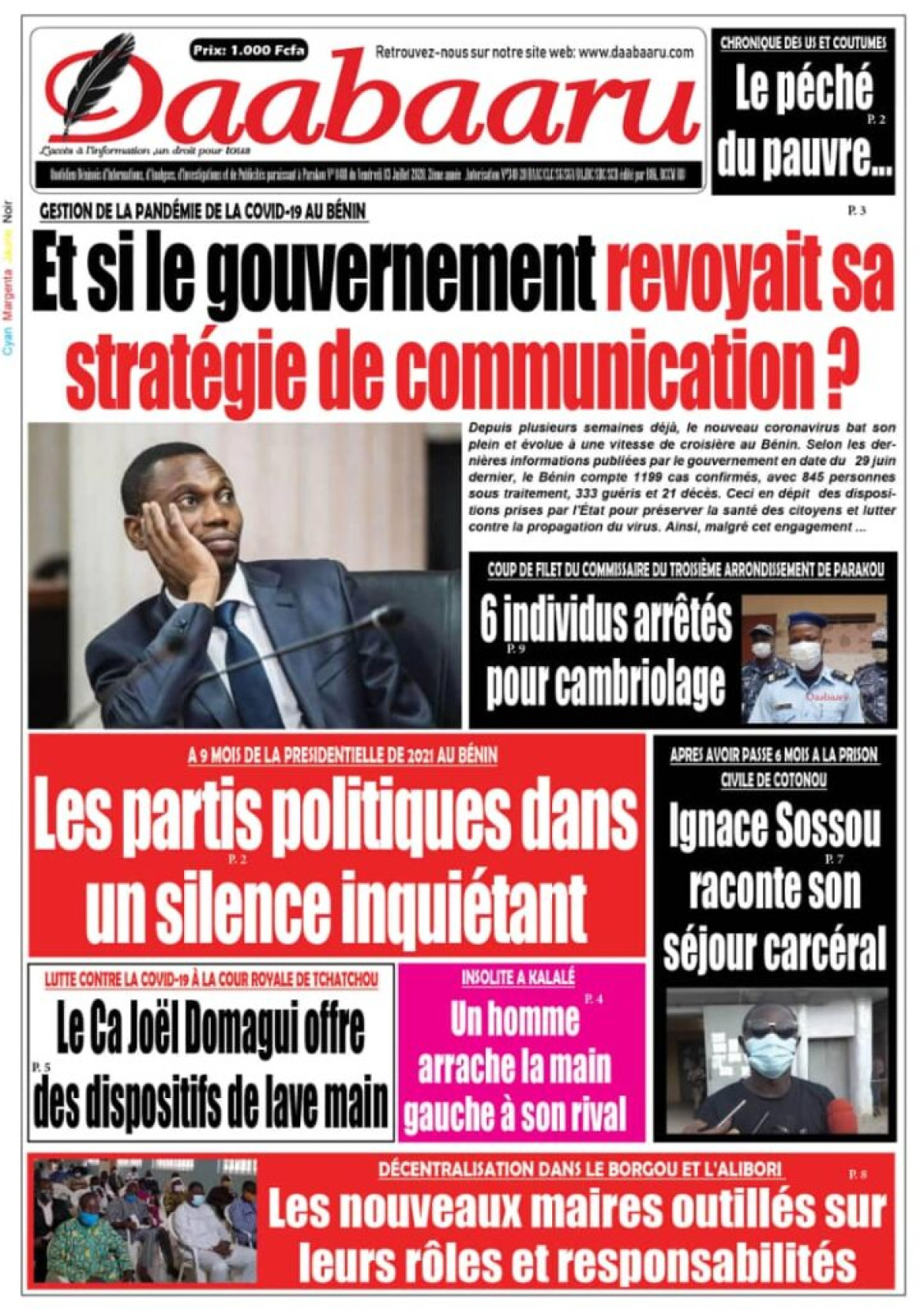 Parution du vendredi 03 juillet 2020