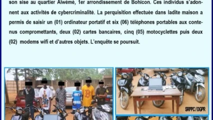 BOHICON : Six présumés cybercriminels interpellés