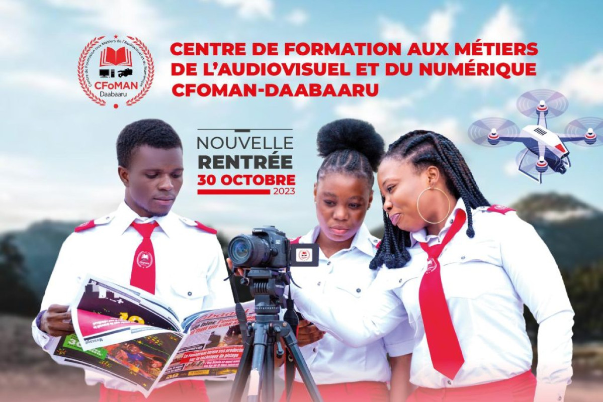 CENTRE DE FORMATION AUX MÉTIERS DE L&rsquo;AUDIOVISUEL ET DU NUMÉRIQUE (CFOMAN-DAABAARU) : Tout ce qu&rsquo;il faut savoir sur les filières disponibles  . La rentrée prévue pour le 30 octobre prochain