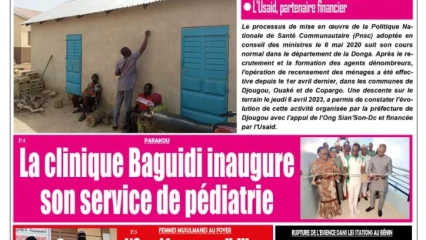 UNE DU MARDI 11 AVRIL 2023