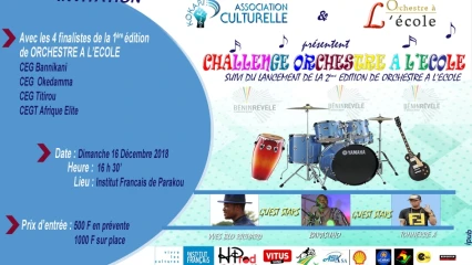 2E EDITION ORCHESTRE A L’ECOLE : Le lancement prévu pour le dimanche 16 décembre prochain