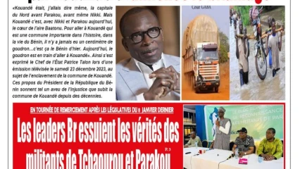 Parution du mardi 26 décembre 2023