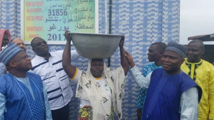 8È CIRCONSCRIPTION ÉLECTORALE :  Gbadamassi, Bagoudou et Gbian inaugurent deux forages à Tchaourou