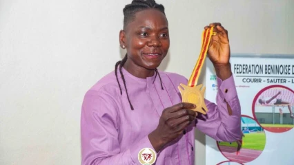 ATHLÉTISME : La béninoise Odile Ahouanwanou, championne d’Afrique d’heptathlon  La béninoise Odile Ahouanwanou