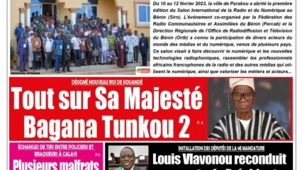 UNE DU LUNDI 13 FÉVRIER 2023