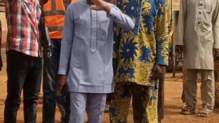 AMENAGEMENT DE L’AXE GOGOUNOU-BAGOU : Le maire Seydou Tidjani apprécie l’évolution des travaux