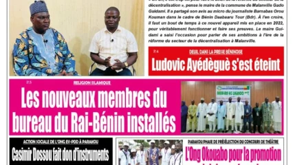 UNE DU MARDI 30 MAI 2023