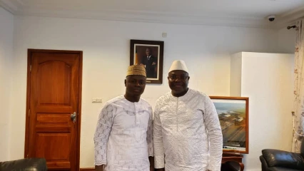 CONSTRUCTION DE LA ROUTE NIKKI-KALALE-SEGBANA  L’He Yacoubou Orou Sé en fait une préoccupation majeure  . Il a été reçu en audience par le ministre Hervé Hèhomey