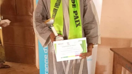 COMMUNE DE OUASSA-PÉHUNCO : Rachidi Adam distingué Meilleur Ambassadeur de Paix