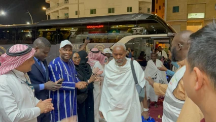 ARABIE SAOUDITE : L&rsquo;ambassadeur Bagoudou accueille le 1er groupe de pèlerins béninois