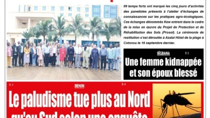 UNE DU VENDREDI 23 SEPTEMBRE 2022