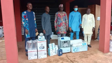 RÉCEPTION DE MATÉRIELS MÉDICAUX À LA MAIRIE DE PÉHUNCO  : Le Maire Koto Orou Maré soucieux du bien-être de ses populations