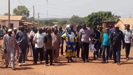 MISE EN ŒUVRE DU VOLET SOCIAL DU PAG : Les travaux de pavage de rues de Kalalé lancés