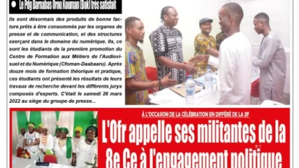 UNE DU LUNDI 28 MARS 2022