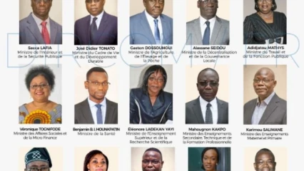 REMANIEMENT MINISTERIEL AU BÉNIN: Voici la liste complète du nouveau gouvernement de Talon