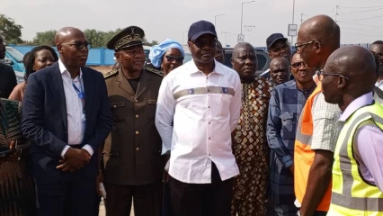 CHANTIERS D’ADDUCTION D’EAU À ABOMEY-CALAVI : Le Ministre Adambi touche du doigt la réalité . Un exercice indispensable selon l’autorité Ministérielle
